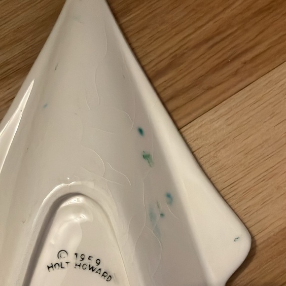 Beautiful vintage Christmas tree tidbit candy plate dish Holt Howard 1959. - Picture 8 of 9